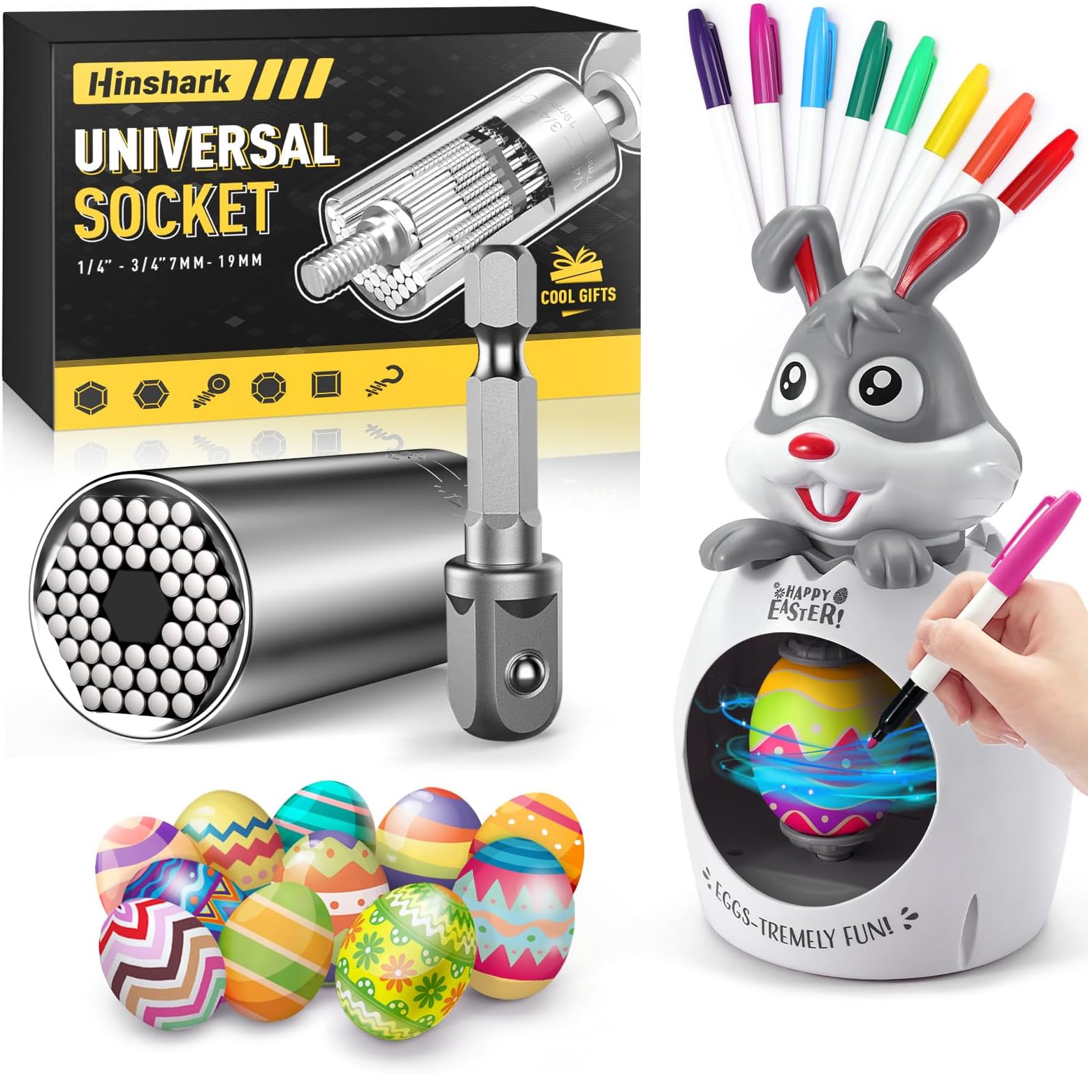 Father's Day Gifts from Daughter, Super Universal Socket Tools, Dad Gifts from Wife, Son, Birthday Gifts for Men, Mens Gifts for Him, Gifts for Dad Who Wants Nothing, Tools Cool Gadgets for Men