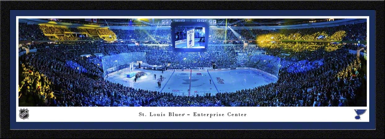 St. Louis Blues Banner Raising - Panoramic Posters and Framed Pictures by Blakeway Panoramas