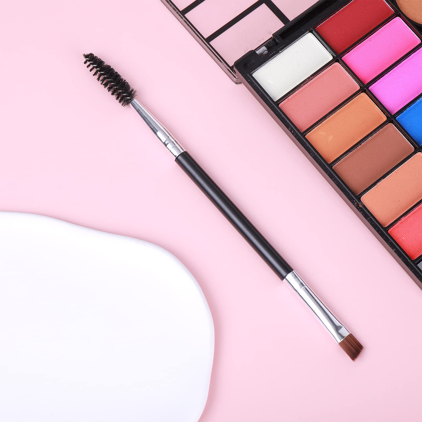 Spanking Eyebrow Brush Double Angled Eye Brow Brushes Ultra Thin Eyebrow Brush Professional Spoolie Brush Makeup Tool for Women Girl Makeup Artist Stylist 3
