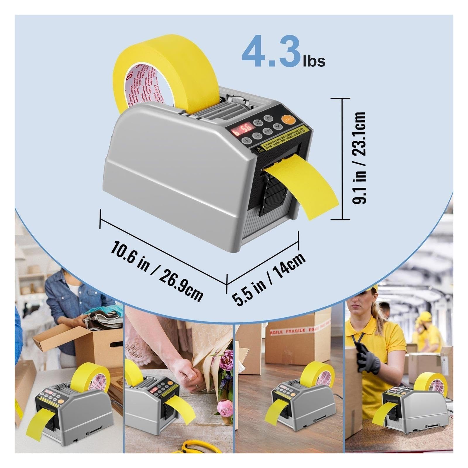 Dispenser Per Nastro Elettrico Con Taglierina Per Da 60 Mm