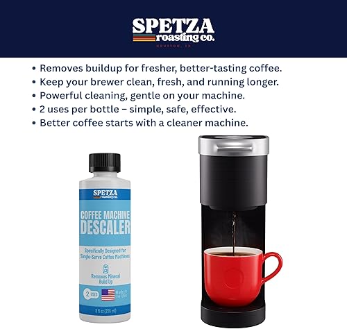 Miniatura 6 de Descalcificador de cafetera de una sola porción, descalcificador de máquina de café expreso, solución de descalcificación 8oz 2 usos