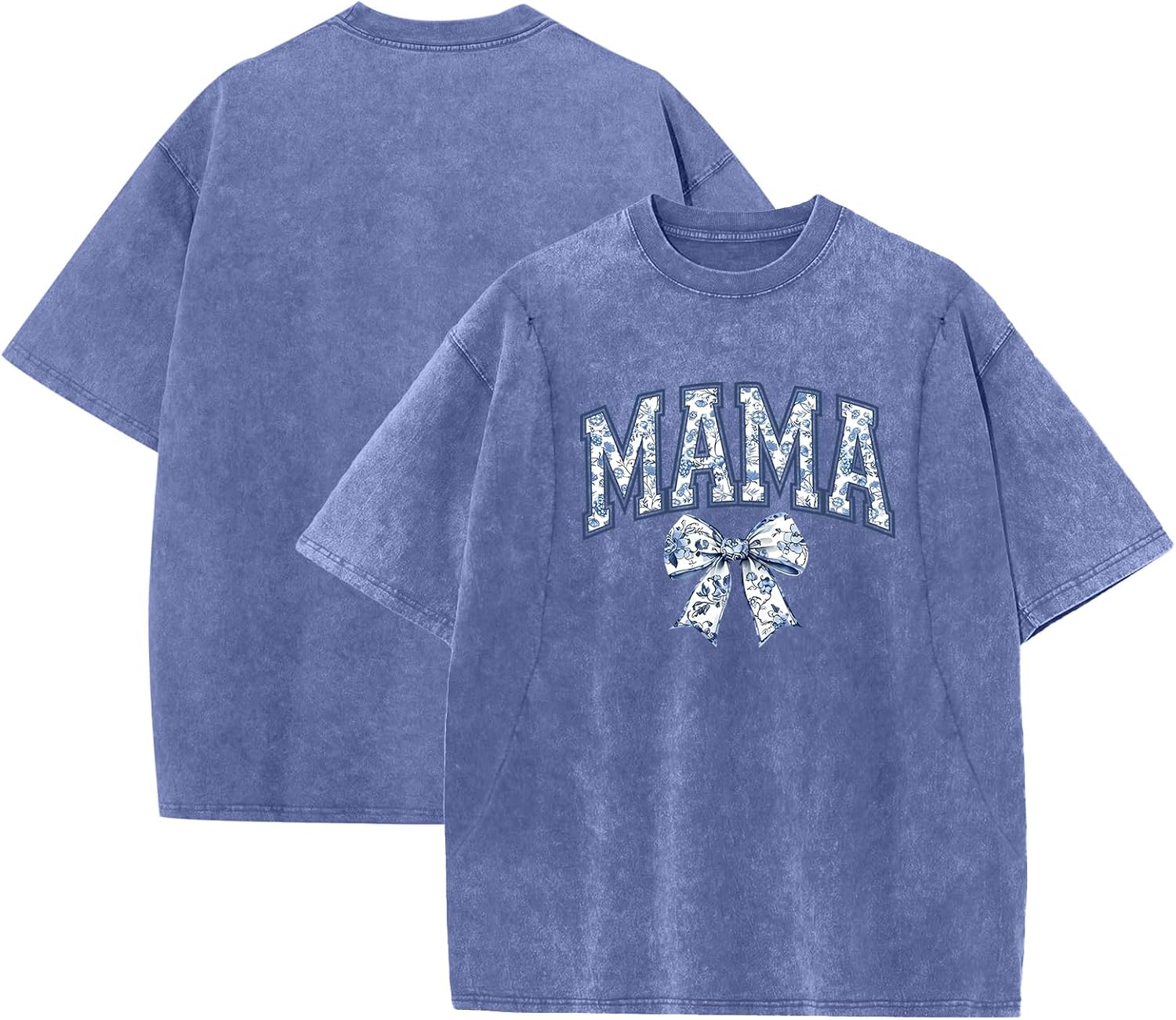 Breastfeeding Shirts for Women Zipper Nursing Shirt Cute Maternity Tops Mama Bow Tshirt Oversized Acid Wash T Shirts