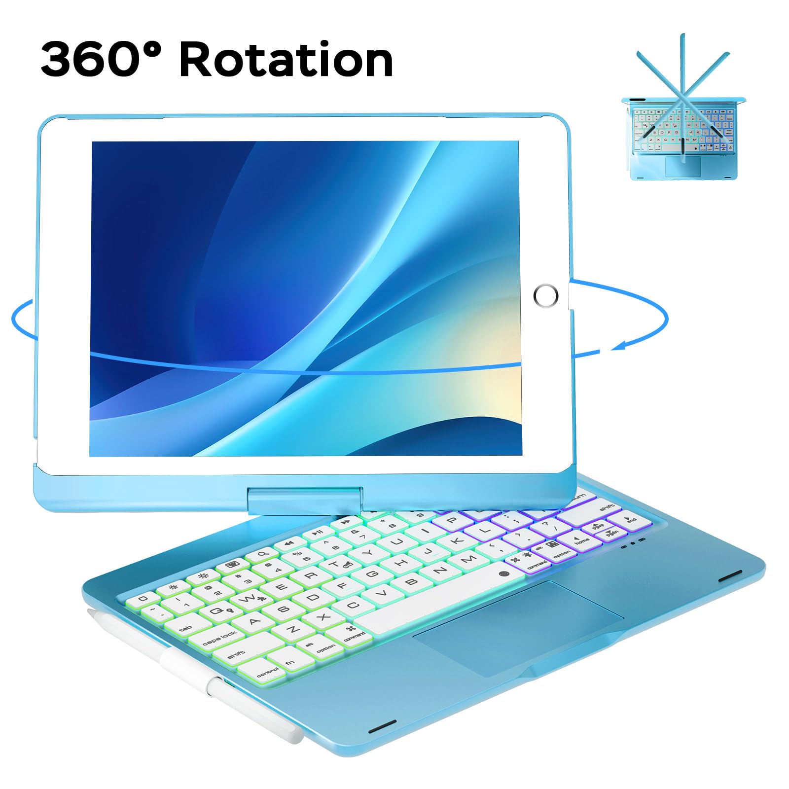 iPad本体 SAYAKA Amazon.com: FUWANG Keyboard Case for iPad 9th 8th 7th Generation