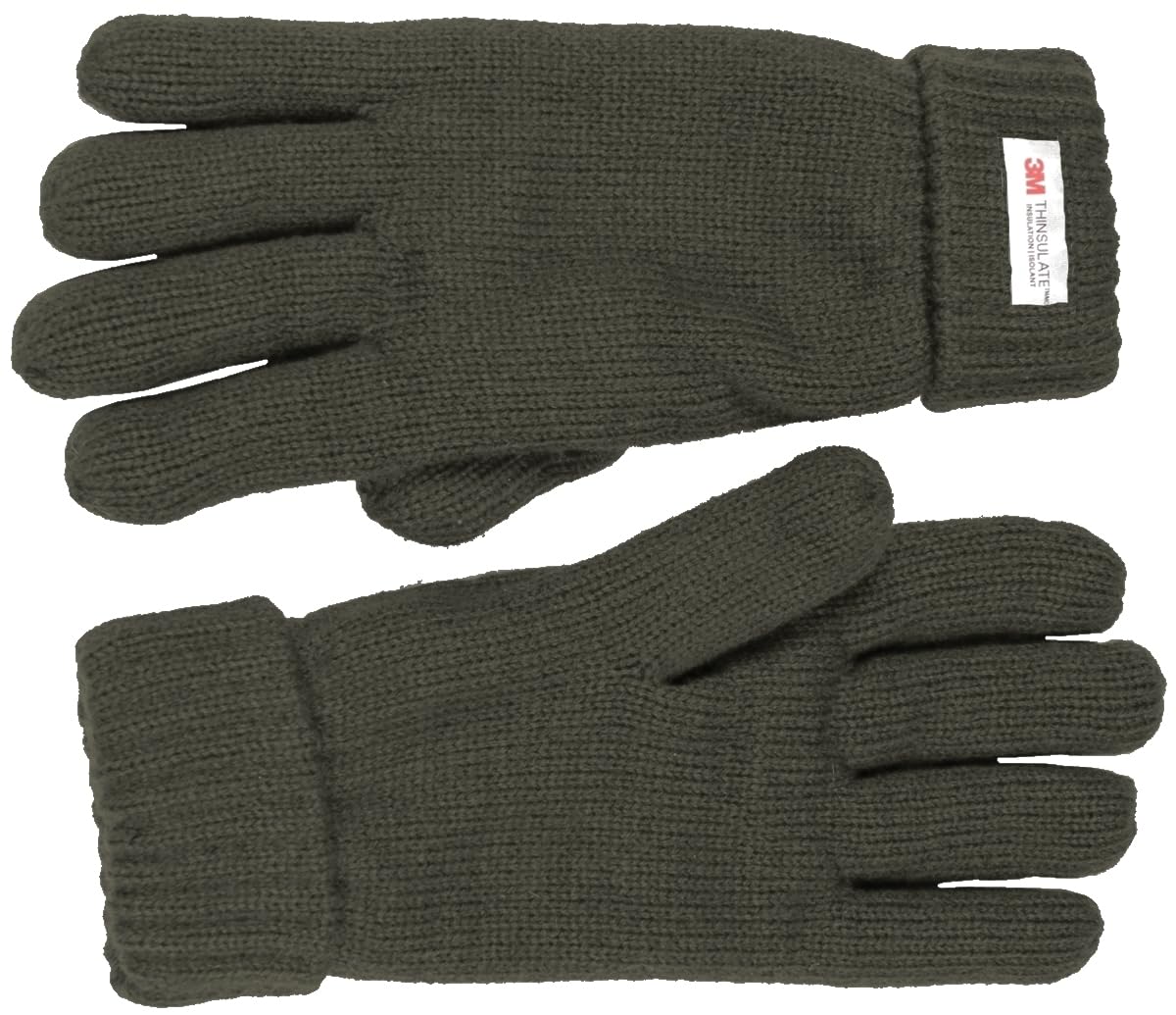 SSP Hats Ladies Knitted Gloves with Authentic Thinsulate™ Lining - Dark Grey, One Size