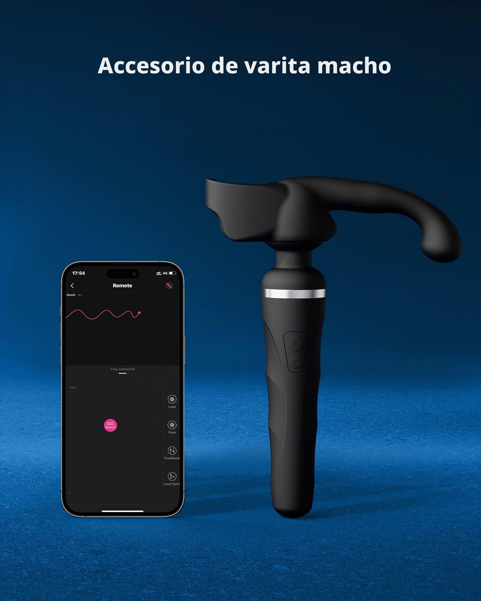 Masajeador Varita Vibrador LOVENSE Domi 2 Juguete Sexual Anal para Hombres + Accesorio Varita Vibrador Domi 2 para Hombres Kit de Regalo para Placer de Parejas Hombres