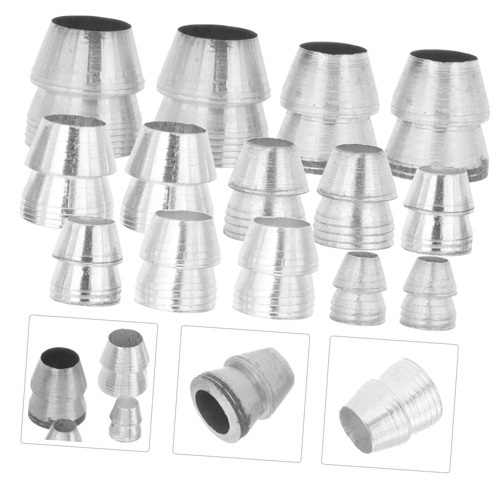 DOITOOL 42 Stück Metallkeil Für Hammer Ersatzkeil Für Hammer Eisen Axtgriffkeile Hammerkeil Runder Keil Japanische Holzbearbeitungswerkzeuge Axtgriff Metallkeil Hammergriffkeil