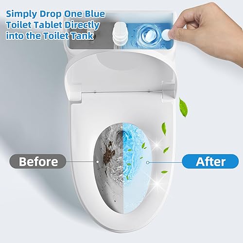 Miniatura 5 de G  PEH Tabletas limpiadoras de inodoro paquete de 40 tabletas automáticas para inodoro, limpiador de eficiencia para baños, limpieza profunda de