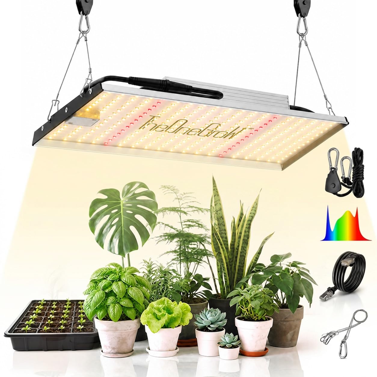 MA120 LED Grow Lampe, 120W Pflanzenlampe LED Vollspektrum