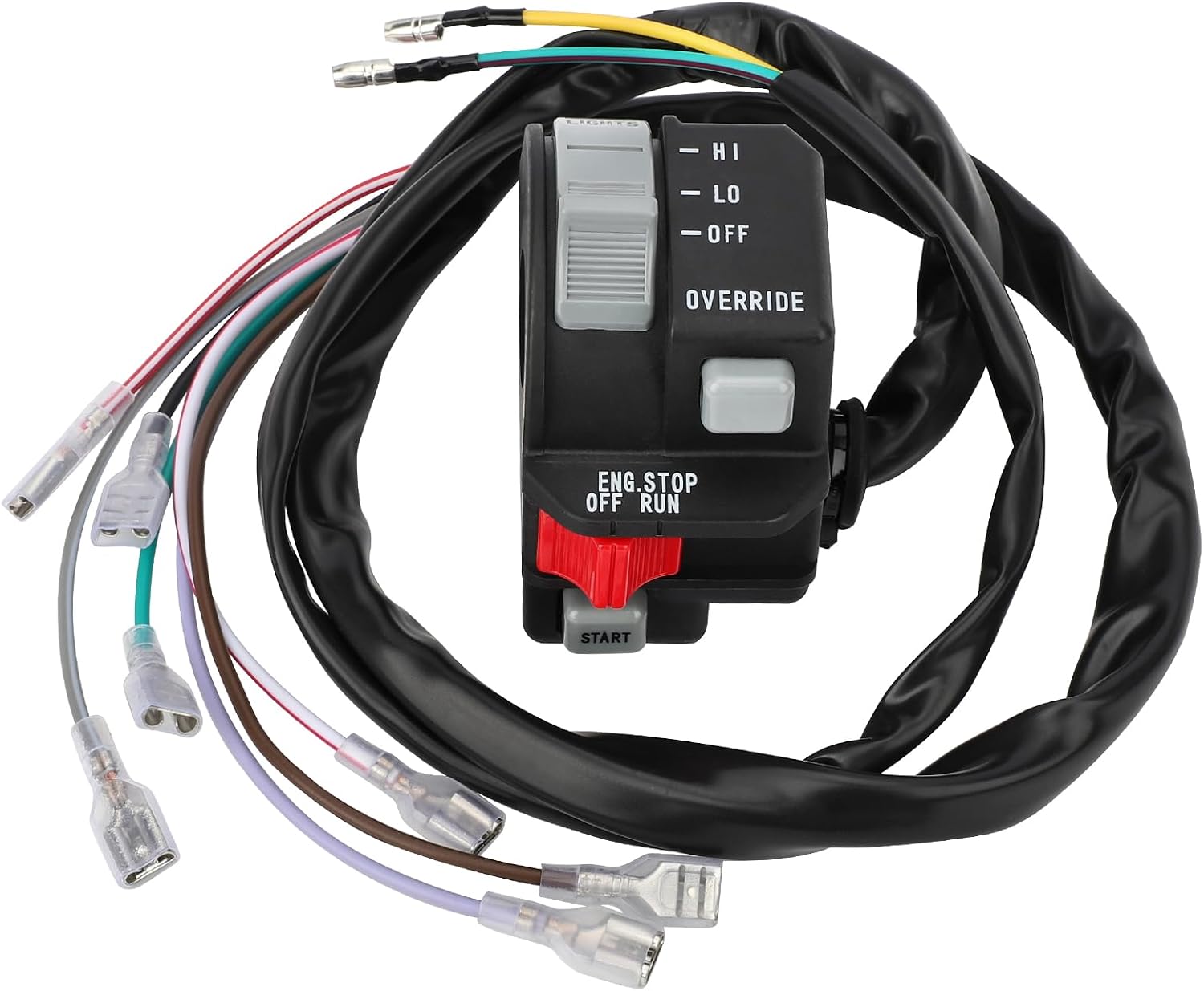 M MATI Left Handlebar Switch Start Kill Stop Headlight Button for Polaris Trail Boss Sportsman Big Boss Scrambler Magnum Xplorer Sport 250 300 350 400 425 1989-1995 4110157 4110142 4110095 4110087