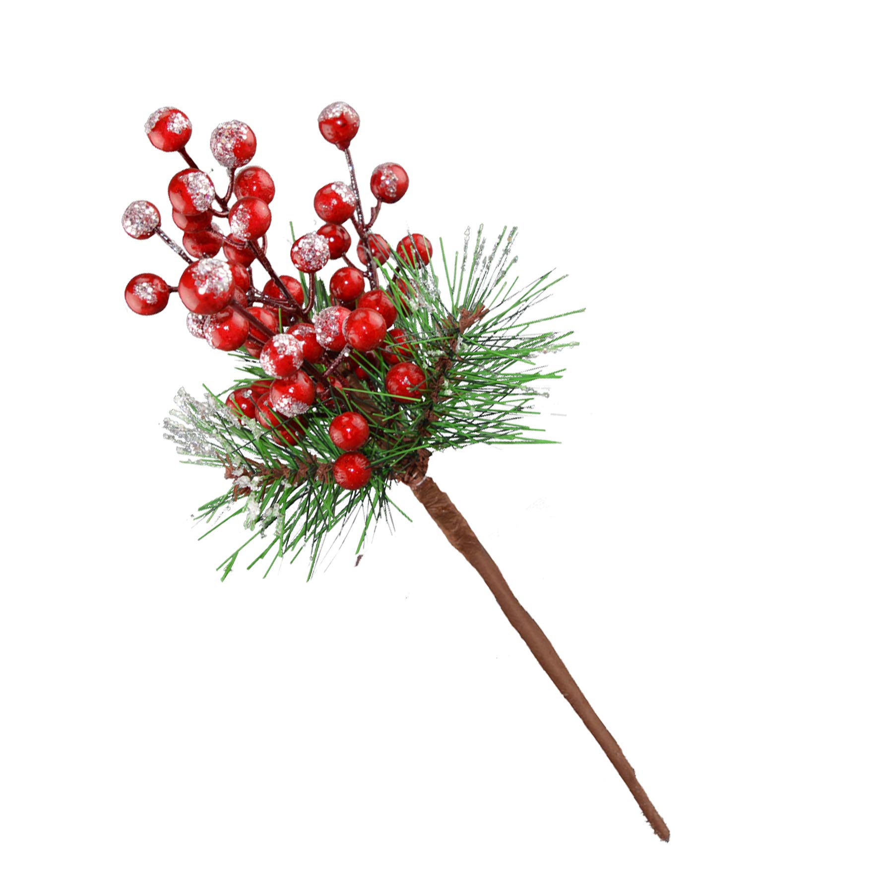 Theme Machine Red Christmas Artificial Spray Stem Picks - Garland/Wreath Crafts - 29Cm Frosty Berries