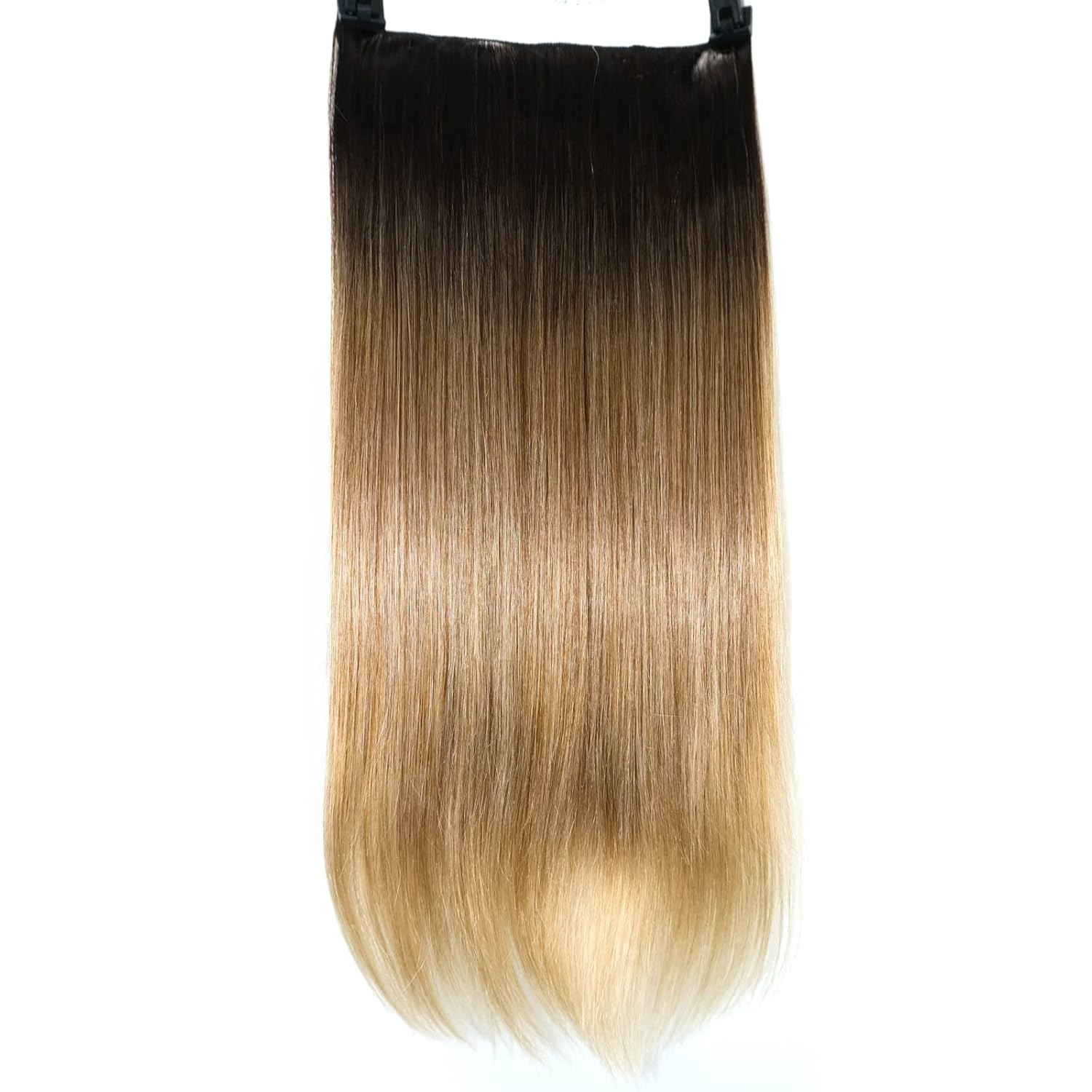 Straight Hair Extension Invisible Wire Hair Extensions With Adjustable Size and