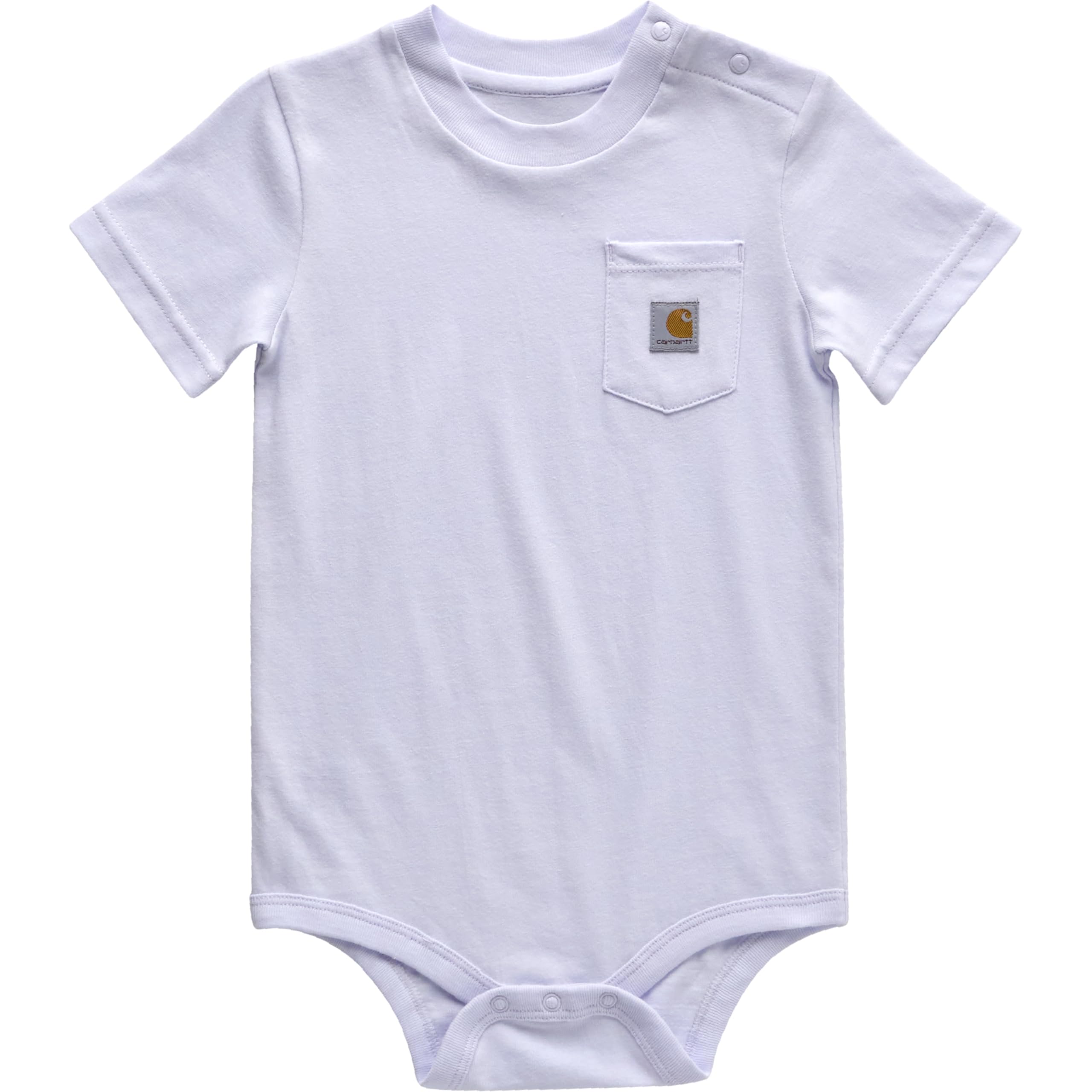 Carhartt Plain Bodysuit with Short Sleeves for Babies, Pastel Purple, 24 Months