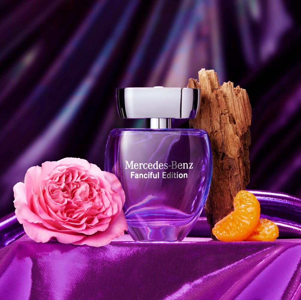 Mercedes Benz Fanciful Eau De Toilette Perfume Spray for Women - 3 Fl Oz - Parfum for Her - Citrus & Musky Scent - Luxury Long Lasting Fragrance with Notes of Mandarin, Rose & Amber wood - Image 6