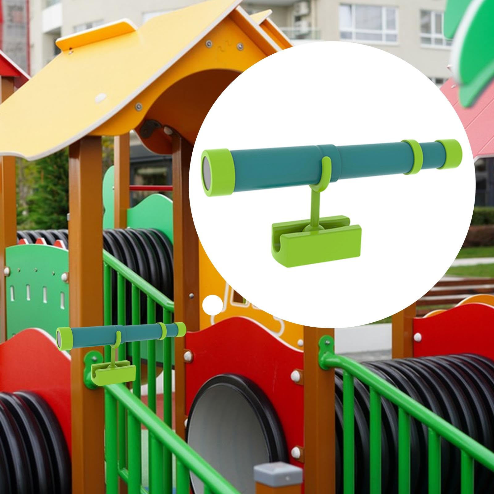 Milageto Télescope de pirate pour enfants, de pirate facile à installer, accessoire de jeu rétractable pour cabane de jardin, cadeau idéal pour les, Vert