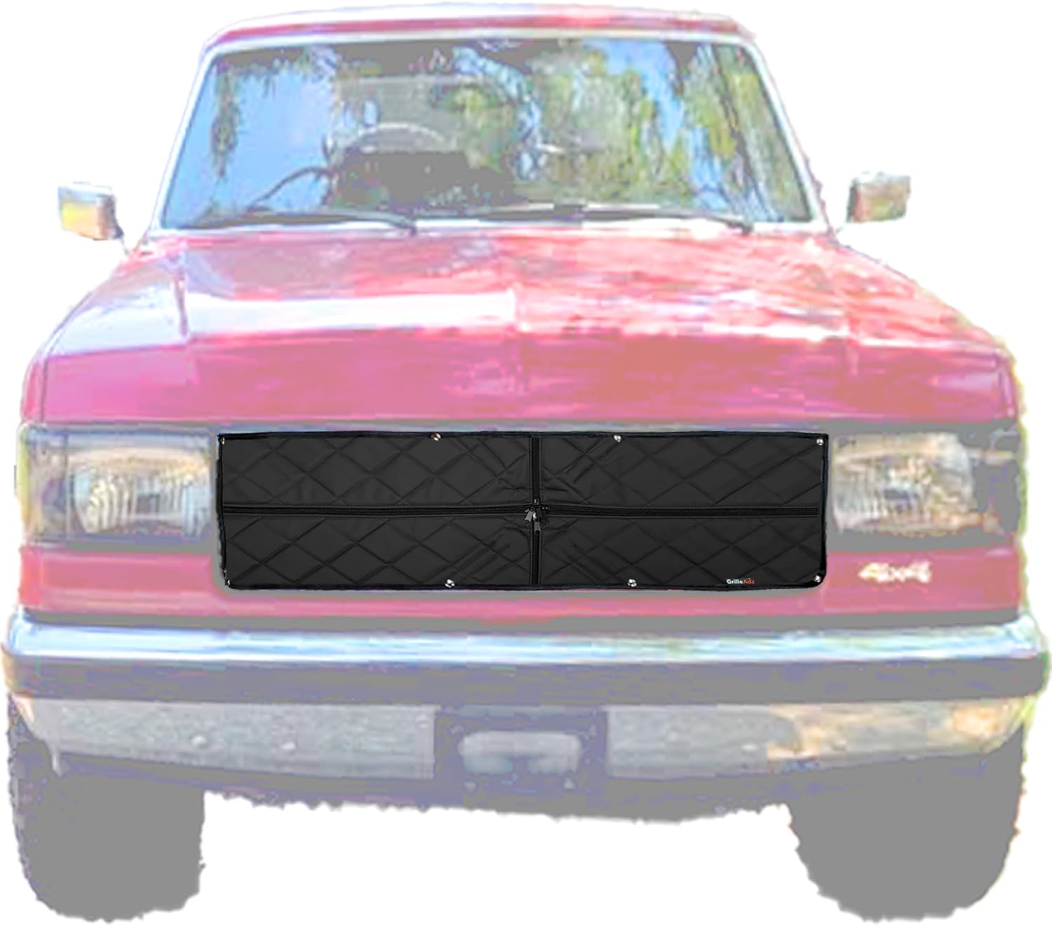 Premium Quilted Winter Front Fits Ford Bronco and Pickup 1987-91 (902-1) 2 Zip YKK