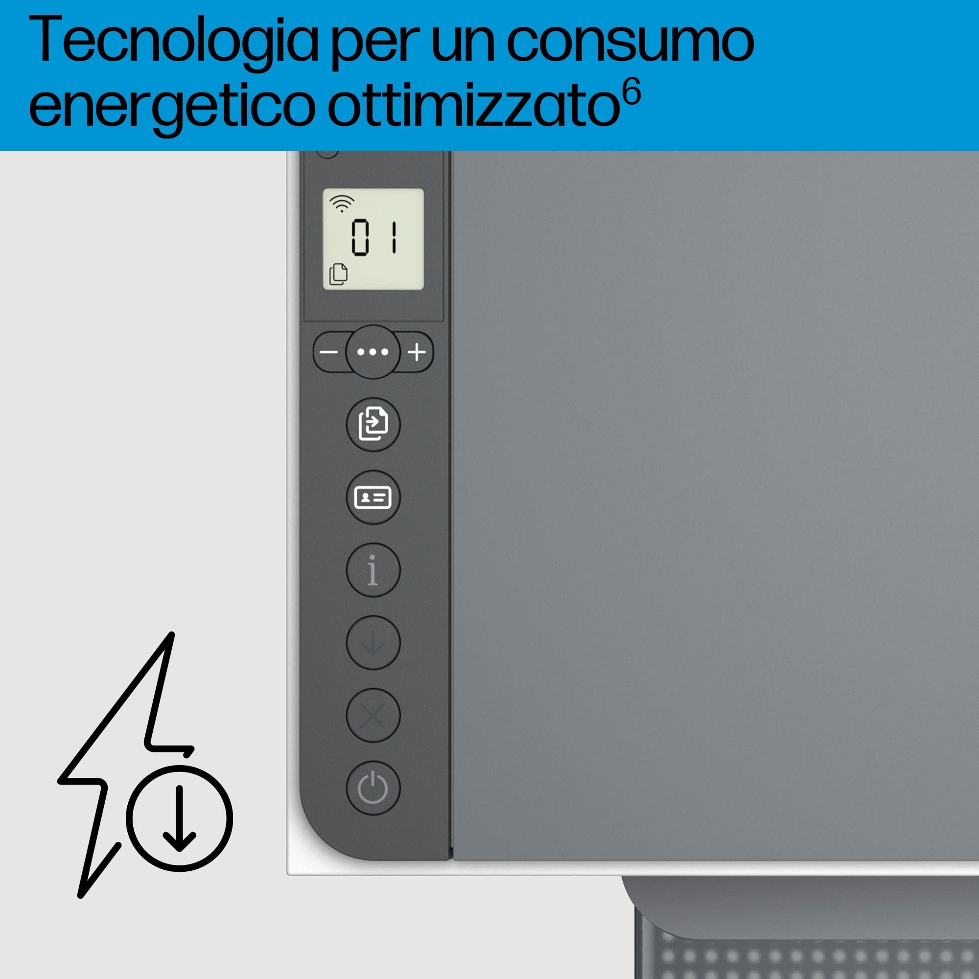 HP LaserJet M234dwe 6GW99E, Stampante Multifunzione A4, Stampa Fronte e Retro Automatica in b/n, 29 ppm, USB, Wi-Fi, Ethernet, Smart, No Fax, No ADF, Schermo LCD a icone, Grigia