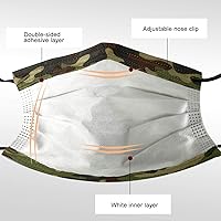 Vista 3 de Máscara Facial, Mascarillas Desechables para Adultos de 3 Capas, Protección Contra el Polvo (Paquete de 50)