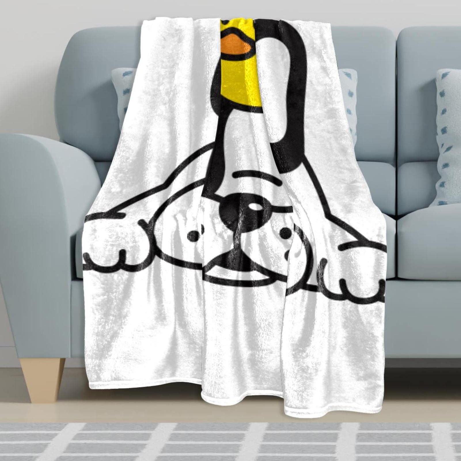 Couverture polaire légère en peluche pour chien bouledogue français canard chiot pour canapé