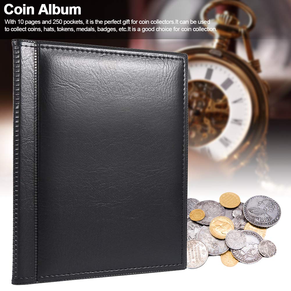 ZFVI  250 Pocket Coin Collection Album Coin Storage Album Coin Storage Storage Book For Commemorative Coin Storage I4714412309