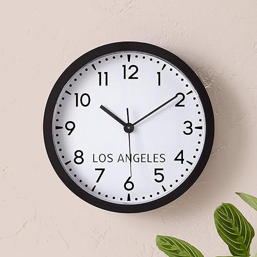Miniatura 5 de CafePress Los Angeles Newsroom - Reloj de pared decorativo único de 10 pulgadas