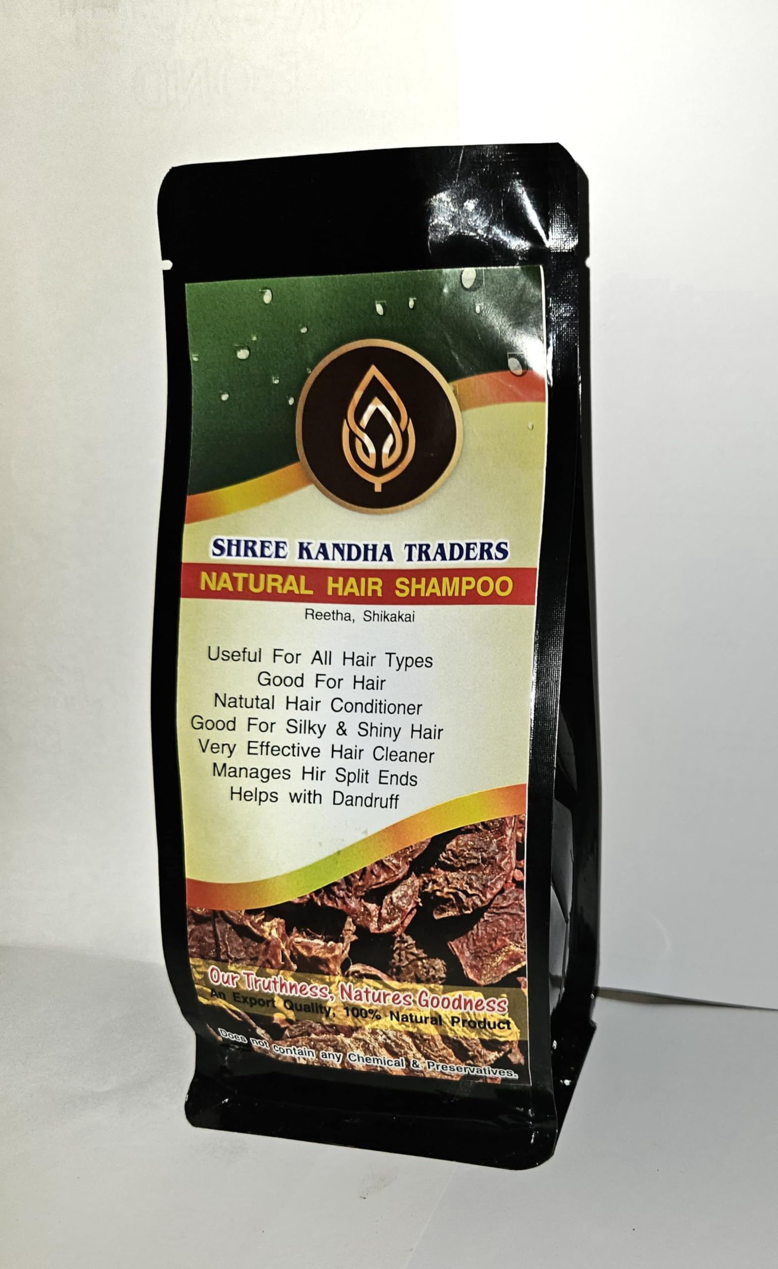 Natural Hair Shampoo With Herbal Amla Reetha Shikakai And Methi Dana Powder For Men & Women, Totally Organic | Paraben And Sulphate Free Shampoo - 250gm (Pack of 1)-image-37