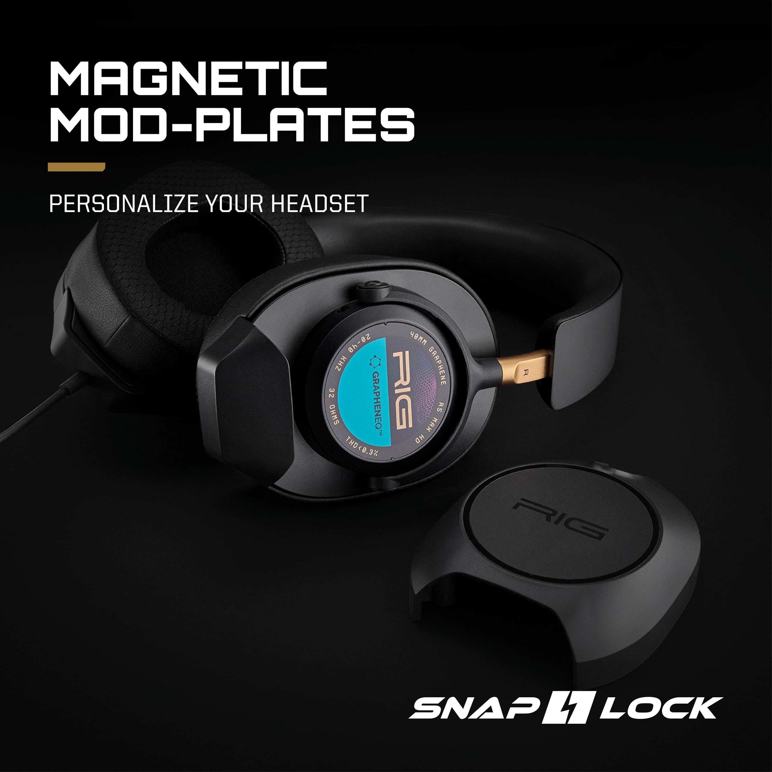RIG R5 Spear MAX HD Wired Gaming Headset for PC, PS5, Xbox – 40mm GrapheneQ™ Drivers, Dolby Atmos 3D Audio, Detachable Mic, USB-C Audio DAC, Memory Foam Ear Cushions, 3.5mm — view 10