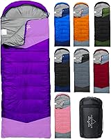 Vista 21 de Lightweight 3-Season Sleeping Bag for Adults/Kids Camping, Compact w/Compression Sack, Waterproof Ripstop, Portable for Backpacking Hiking Travel