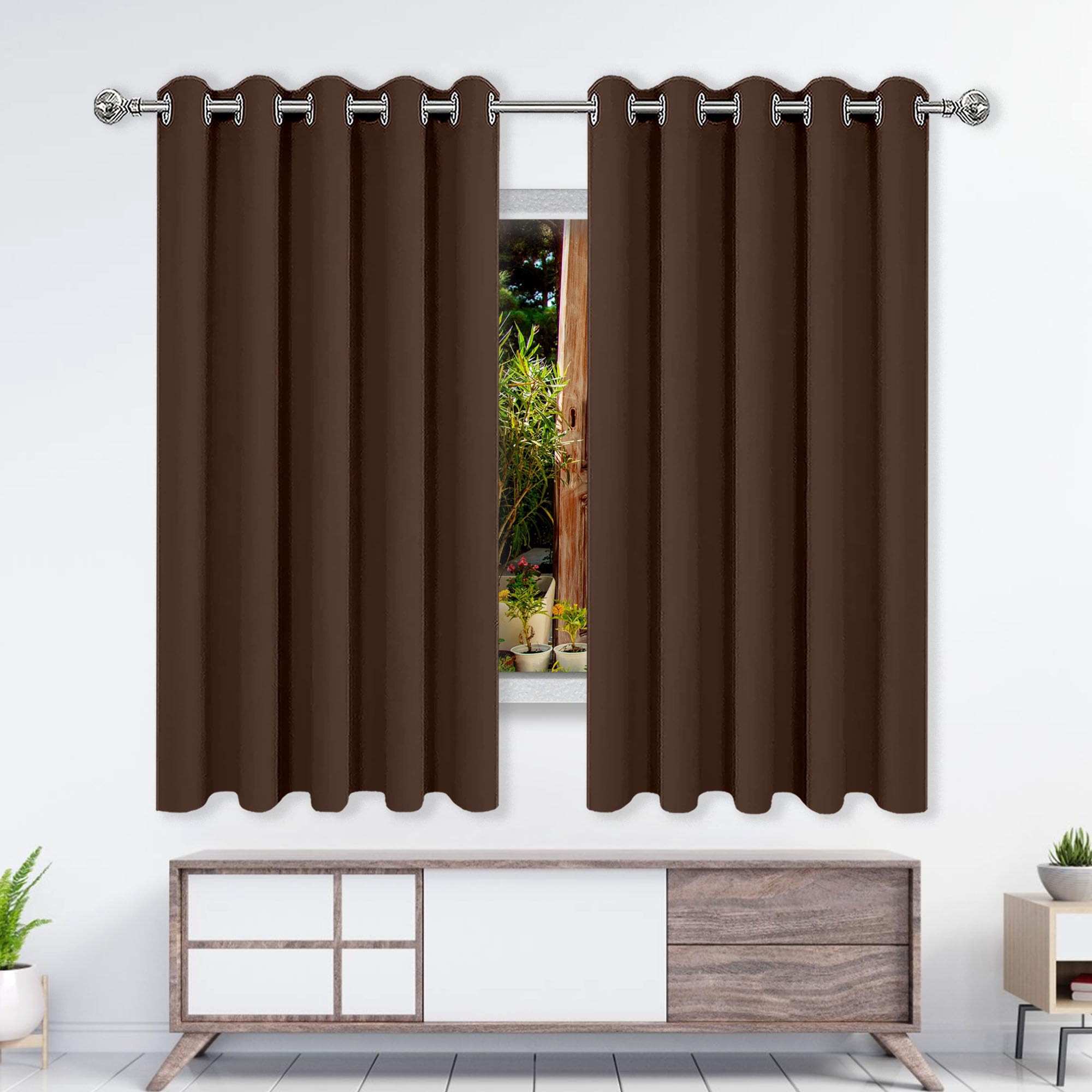 Rideau occultant 100% lumière bloquer anti-UV pour grande chambre