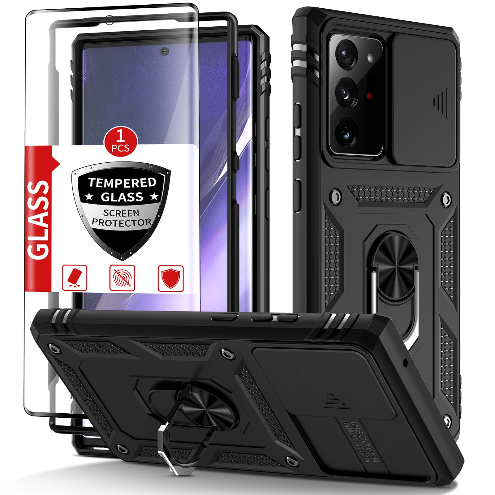 For Samsung Galaxy Note 20 Ultra Case With Glass Screen