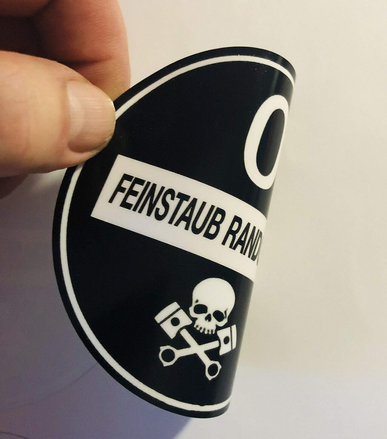 MS Car Sticker Feinstaubplakette Schwarz Umweltplakette mit ...
