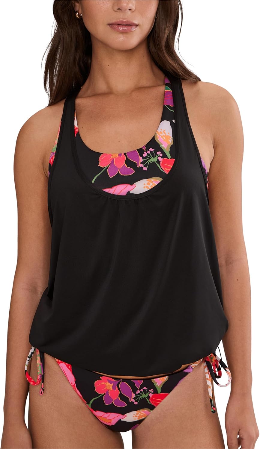Nike Women's Hot House Floral Layered Tankini