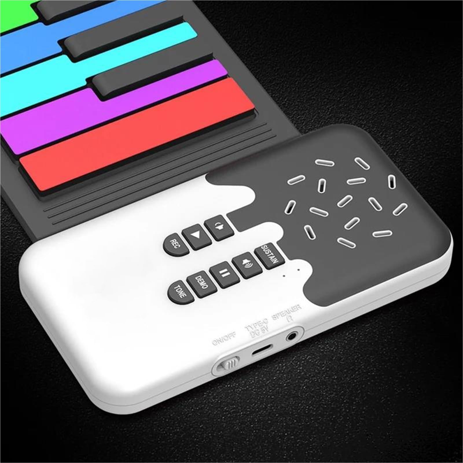 Tastiera Digitale Per Principianti Tastiera Digitale A 49 Tasti Pianoforte Arrotolabile Flessibile Con Altoparlante Pianoforte Elettronico A Mano Per Amanti Della Musica E Principianti