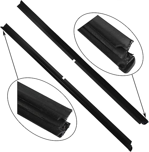 Miniatura 5 de Kit de burlete exterior de barrido de ventana compatible con Jeep Grand Cherokee 1999-2004 de 4 puertas delanteras y traseras 55135879AF,