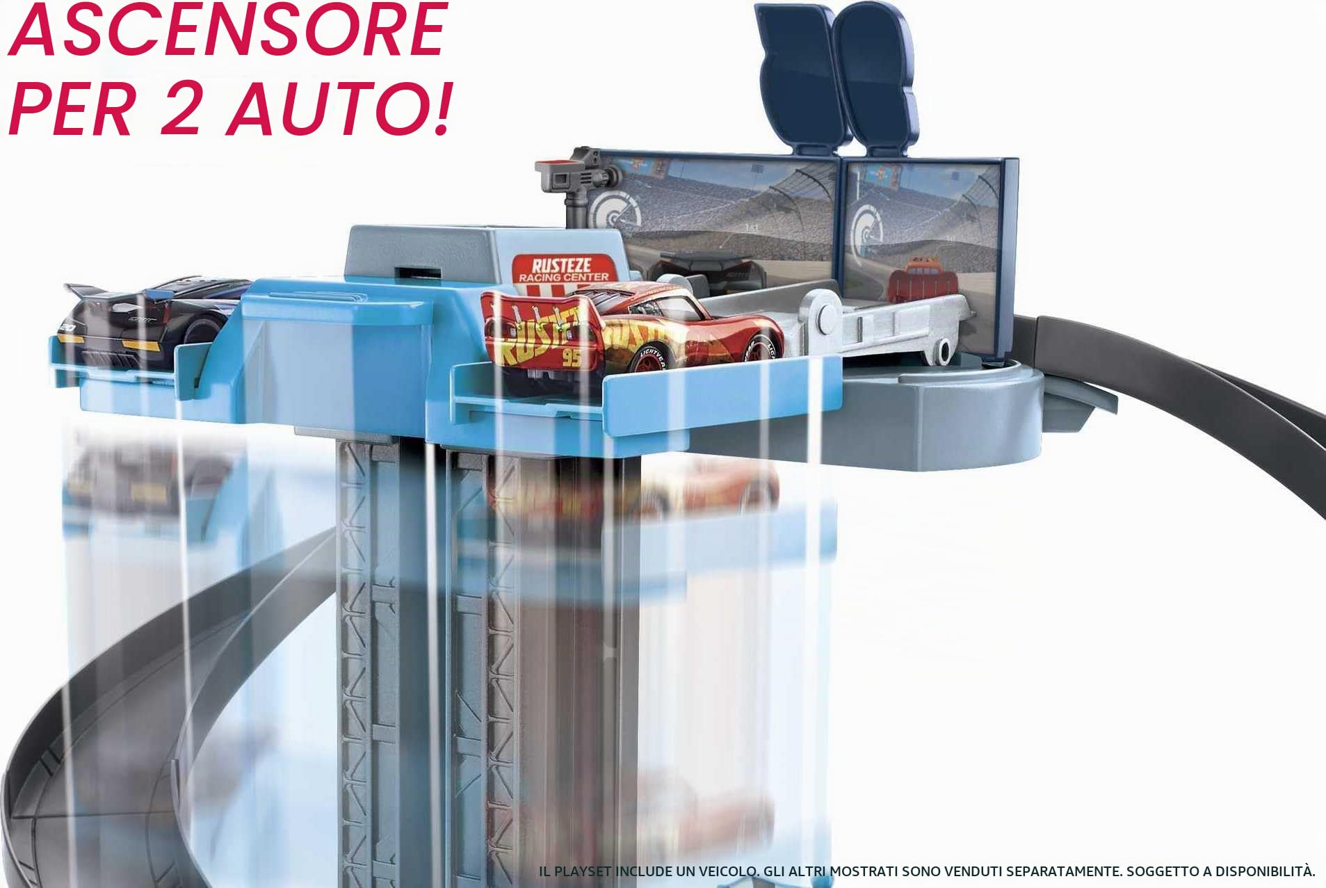 Cars Playset Pista Rust-Eze Torre Garage, Giocattolo per Bambini 4+ Anni, GJW42