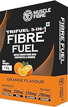Muscle Fibre TriFuel 3-IN-1 Isotonic Powder | Instant Energy Drink for Workout | Electrolyte Replacements Energy Supplement with added BCAA & L Glutamine - Refreshing Post Workout and Recovery Electrolyte Enhanced Drink - Hydration Powder, Sports Recovery