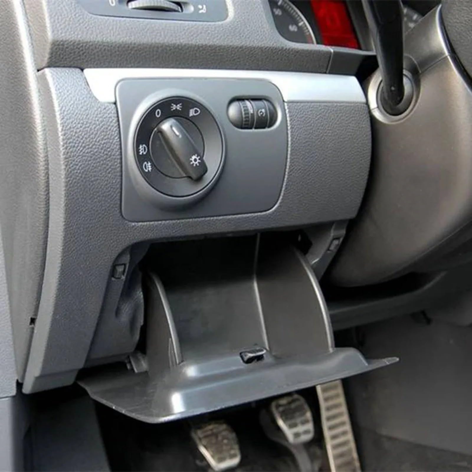 Boîte d'épicerie pour tableau de bord 1K1857919D pour Golf 6 pour EOS pour JETTA pour SCIROCCO Rabbit, compartiment de rangement en ABS noir pour intérieur de voiture