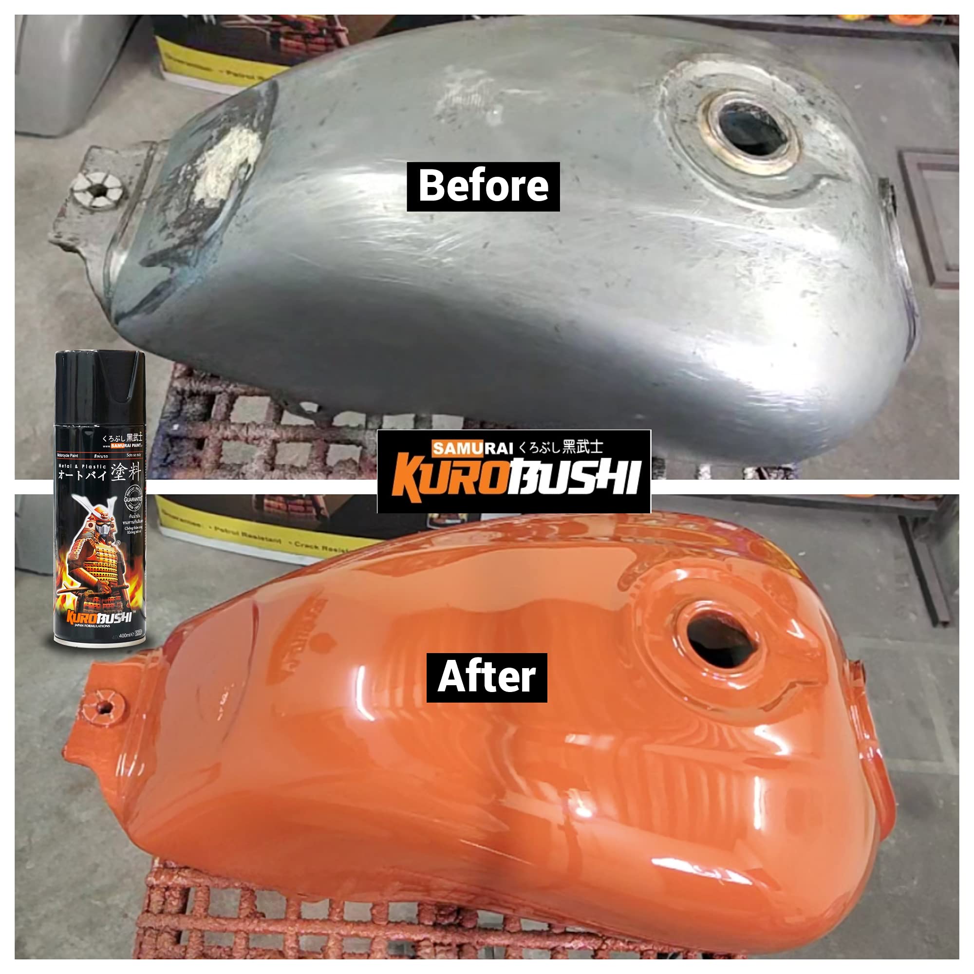 SAMURAI KUROBUSHI Spray Paint 1K Primer Coat UCU19* RED OXIDE ANTI