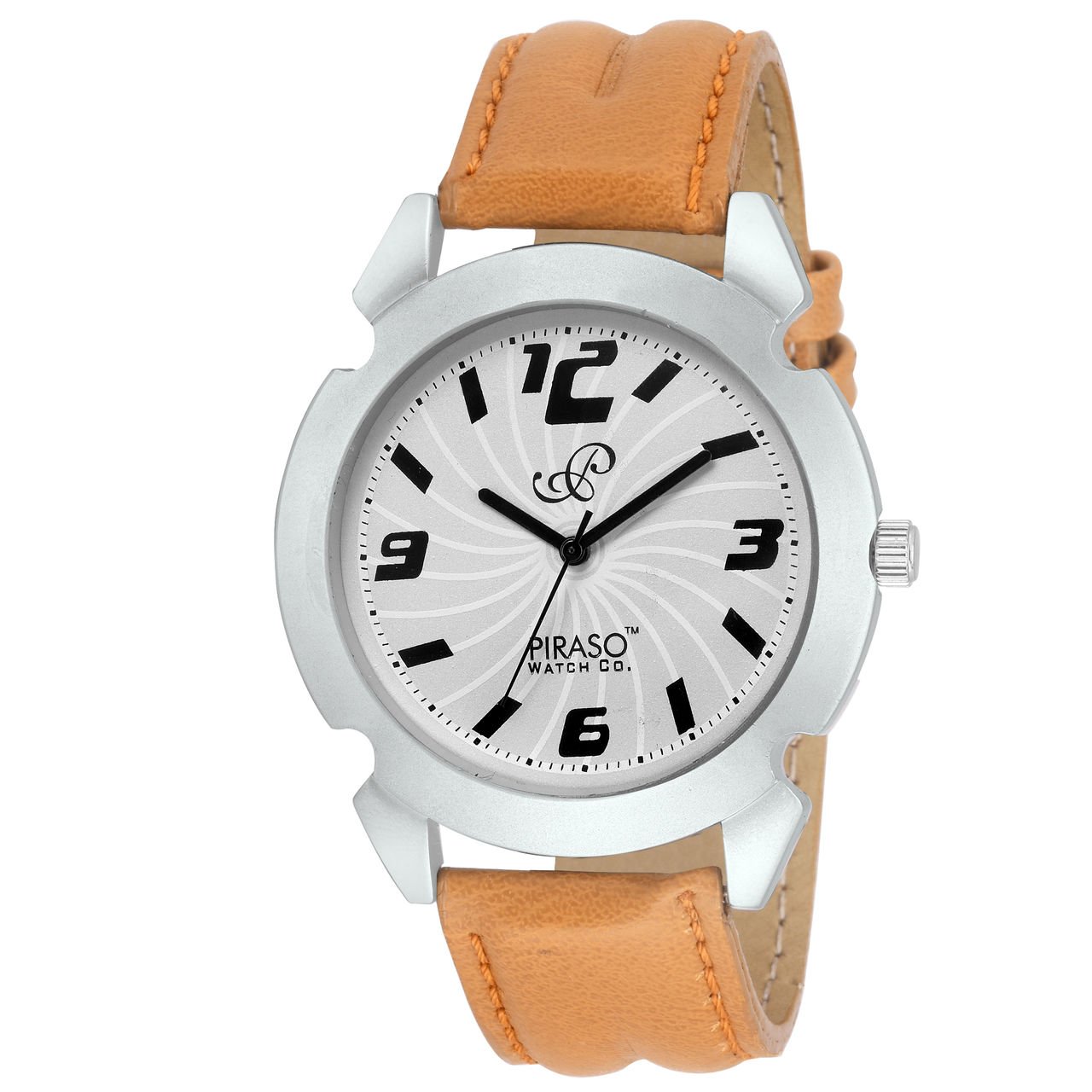 PIRASO Tan Analogue White Dial Mens Watch (B0719FJ3R8) Amazon Price History, Amazon Price Tracker