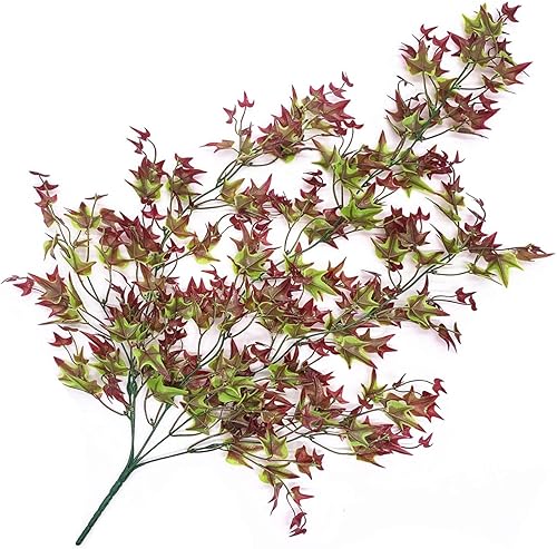 Miniatura 9 de Plantas artificiales, hierba de cola dorada, para Navidad, plantas falsas, arbustos, decoración de helechos, arbustos sintéticos, vegetación