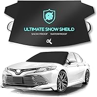 Vista 1 de OxGord, cobertor para parabrisas, eliminación de nieve, protector para parabrisas para todos los climas, invierno, verano, protector solar