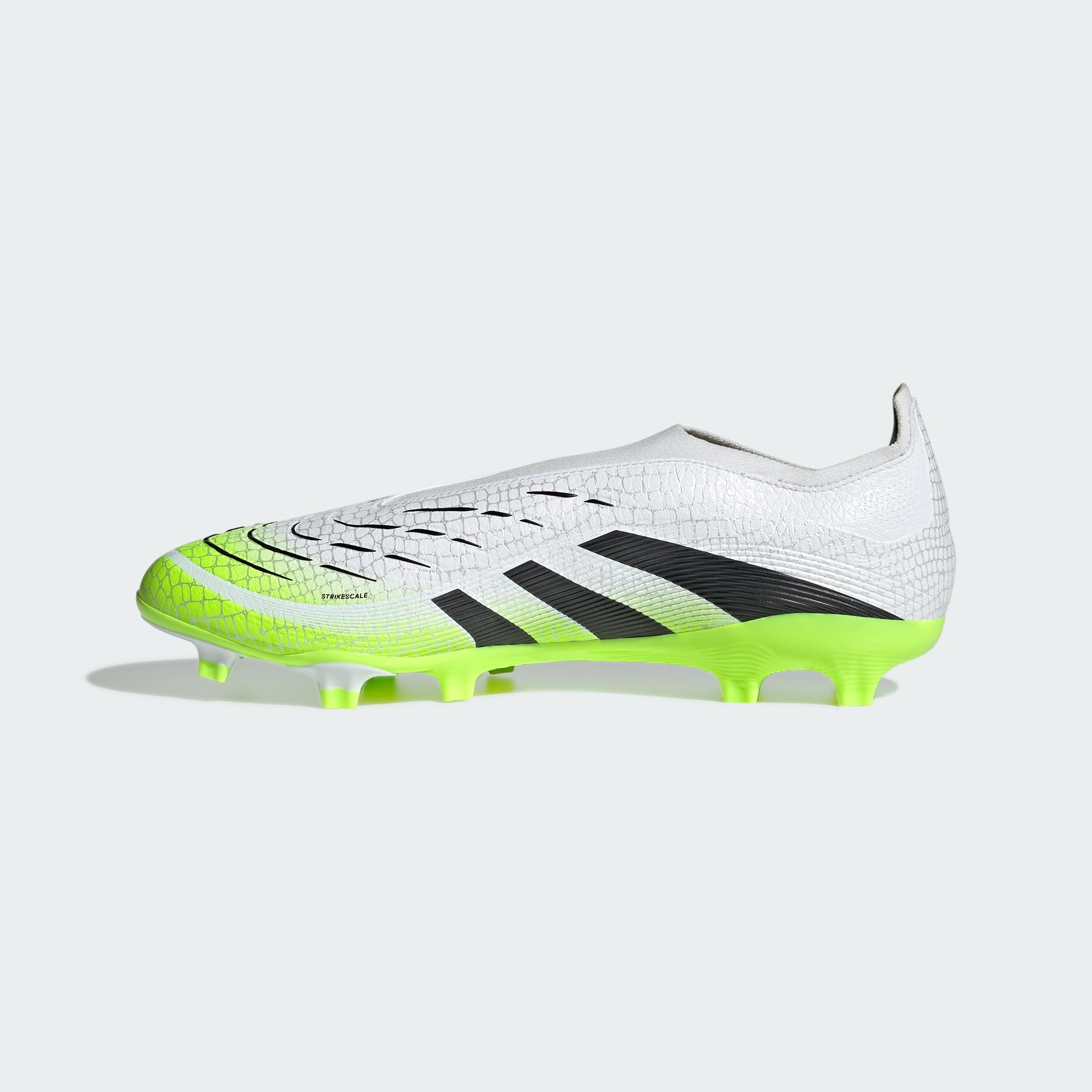 Adidas Unisex League Laceless Firm Ground/Multi Ground Football Boots, Cloud White/Core Black/Lucid Lemon, 40 2/3 EU