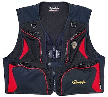 gamakatsu フィッシングベスト 黒/赤 Lサイズ Amazon | がまかつ(Gamakatsu) オールメッシュベスト GM2326