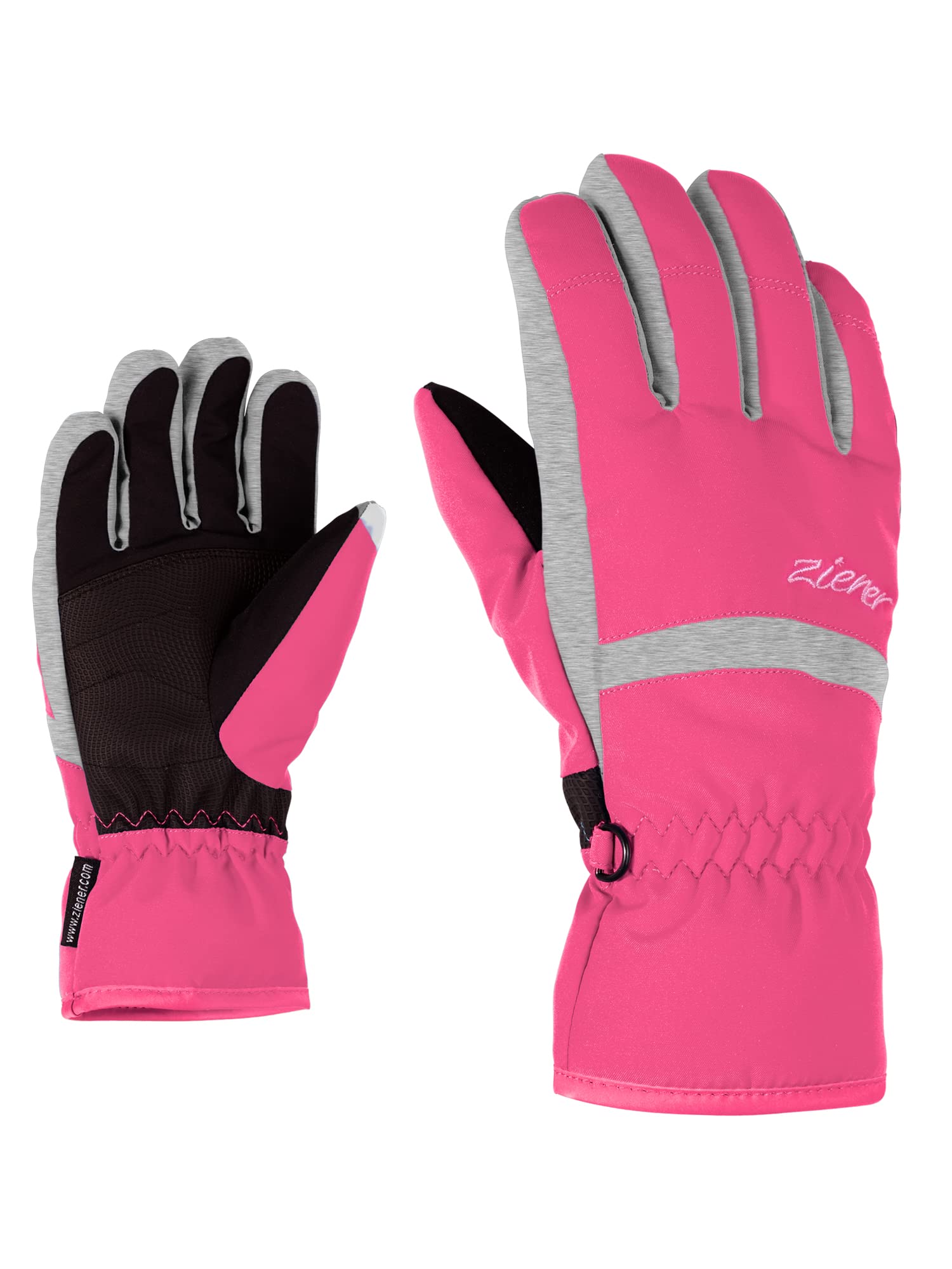 Ziener Children's Lejano As(r) Glove Junior Ski Gloves, Pop Pink, 6.5 (L)