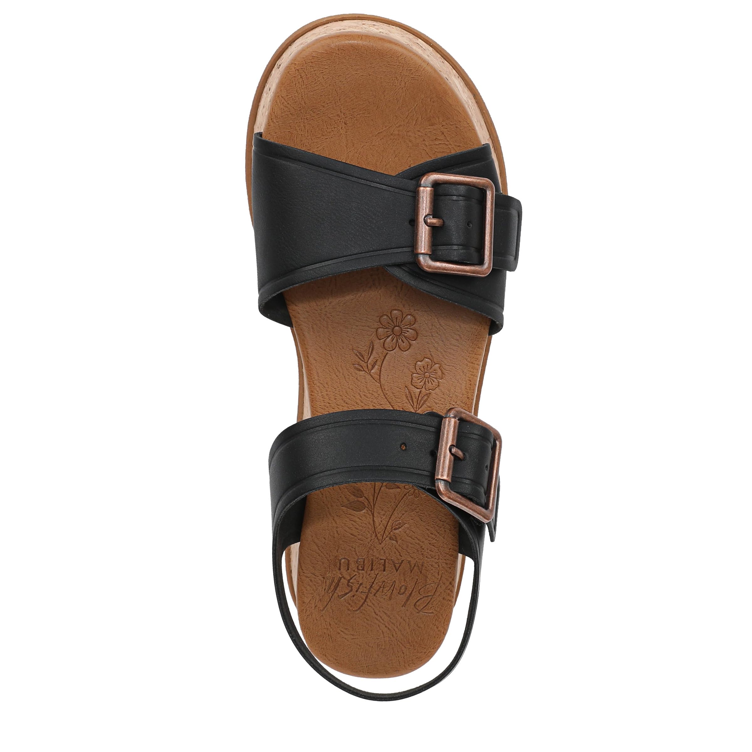 Blowfish Malibu Sandales en Keil Magical pour Femme, Schwarz, Mittel Fit, EU 36