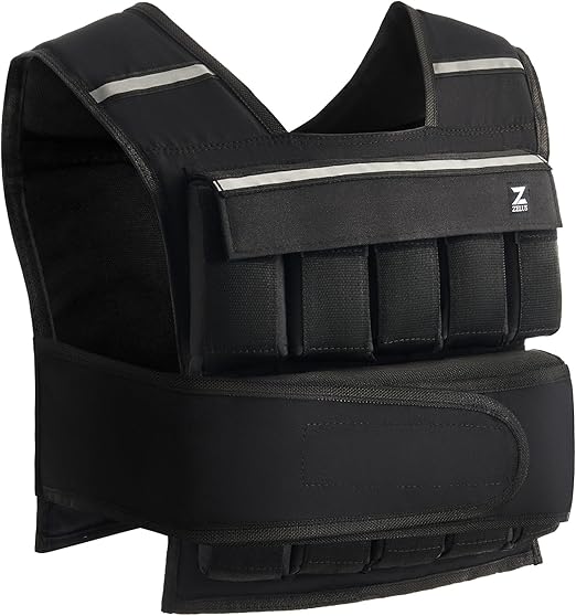 ZELUS Weighted Vest, 20lb/30lb/60lb Vest Adjustable Weights for Exercise, Weight Vest for Men, Workout Vest for Home Workouts Cardio Strength Training Weight Loss
