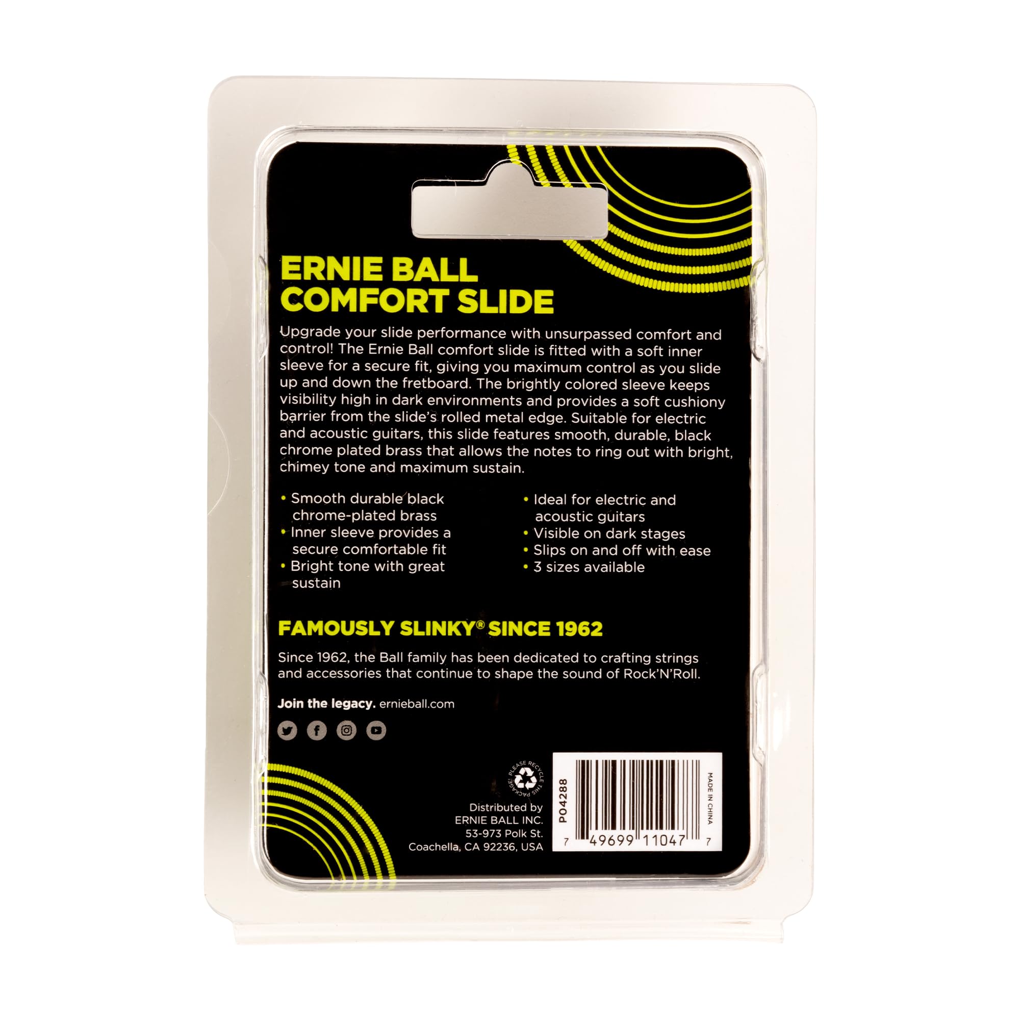 Ernie Ball Komfortowa zjeżdżalnia gitarowa - średnia