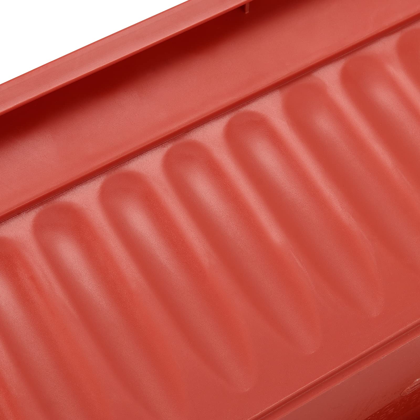 PINGEUI Lot de 6 jardinières rectangulaires en Plastique de 43 cm, pour Rebord de fenêtre, conteneurs de Culture de légumes avec Plateaux et 30 étiquettes de Plantes, Couleur Terre Cuite