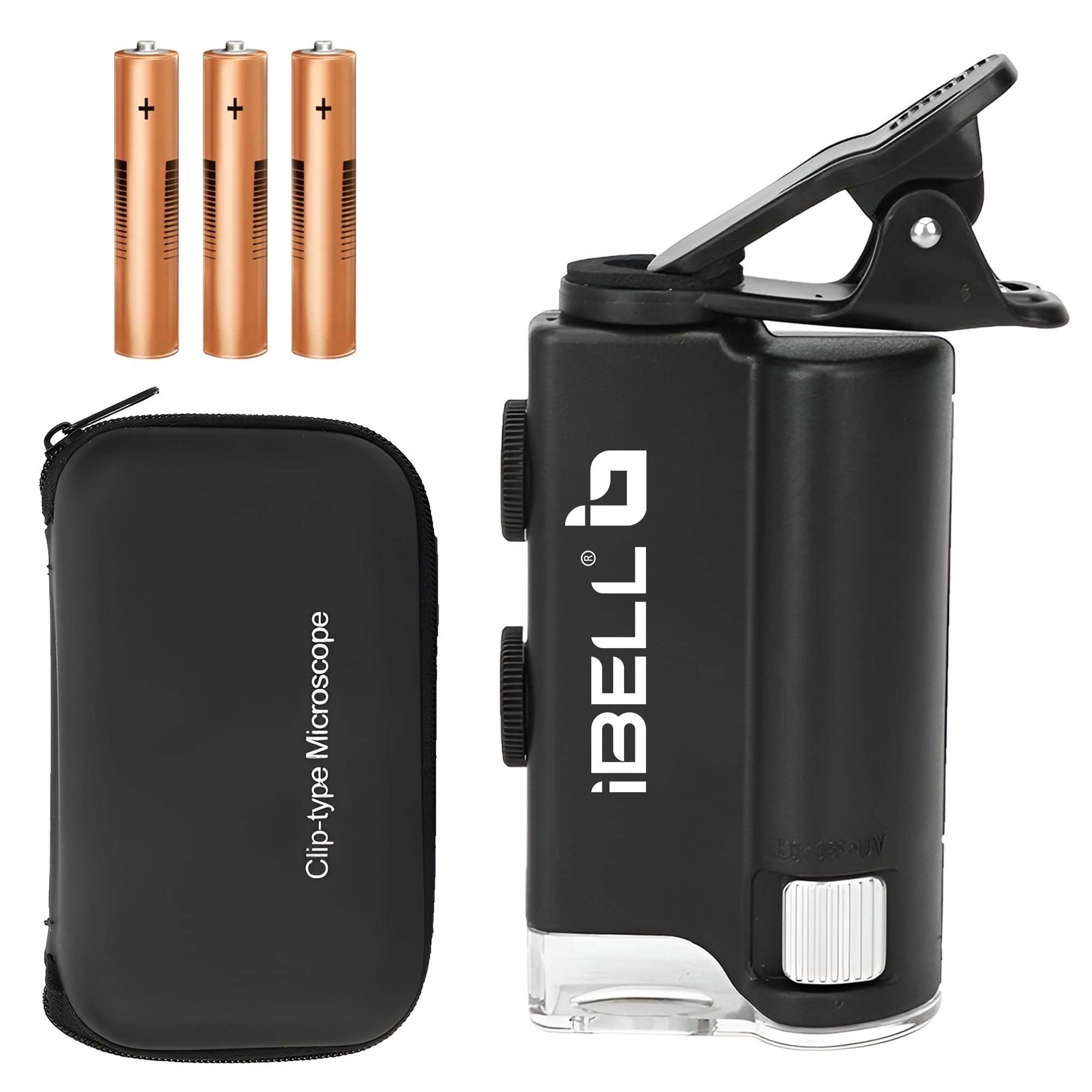 iBELL Professional Pocket Microscope with Phone Clip, 60X–100X Magnification, Optical Glass Lens, LED Illumination, Portable Handheld Microscope for Inspection and Educational Use-picture-13