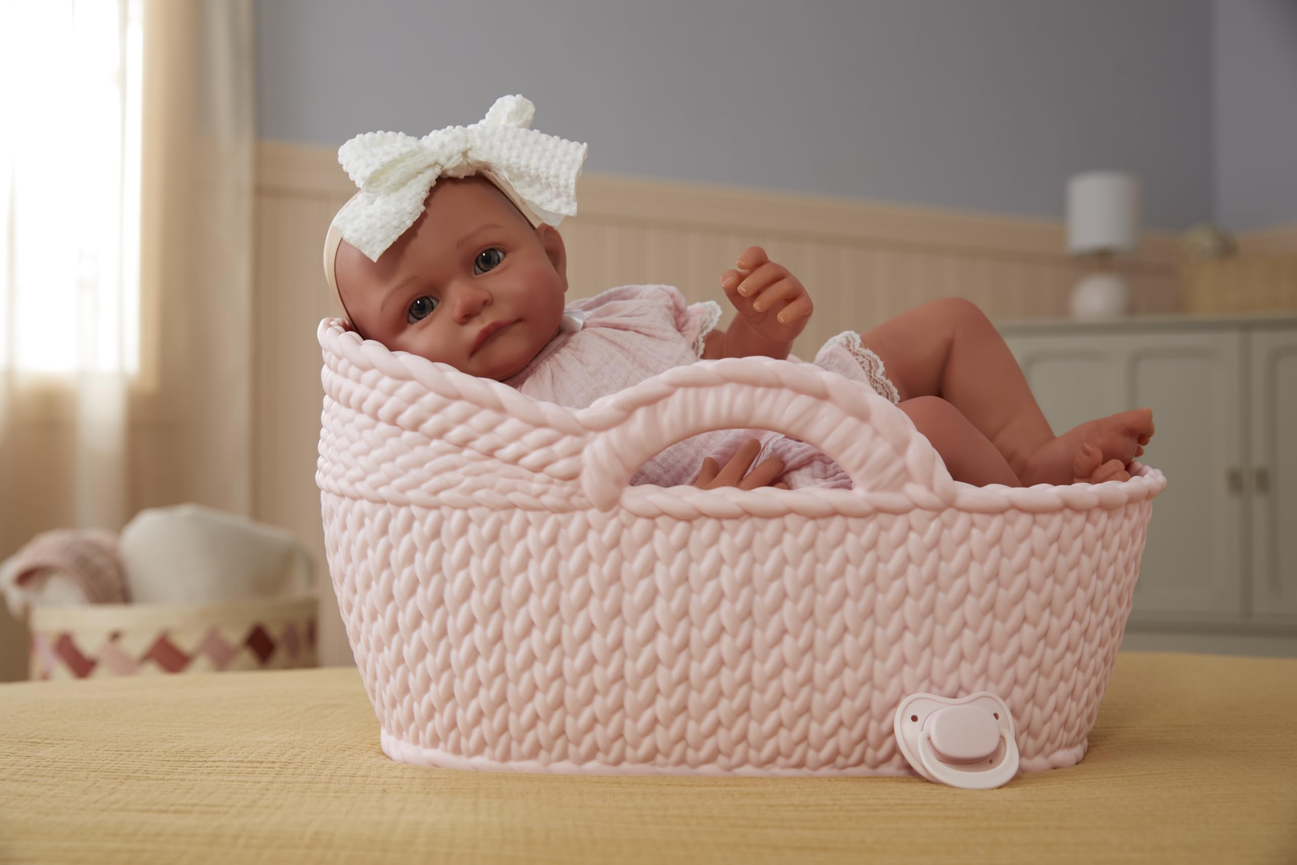 Real Hand-Painted, Realistic Reborn Baby Doll Girl - Medium, Open Eyes, the Rest is a Sur…