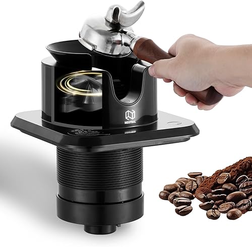NUETRAL NS300 - Limpiador de portafiltros eléctrico, máquina automática de limpieza de posos de café, caja de golpeo para café expreso, ventosa de